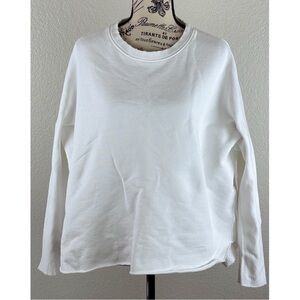Frank & Eileen Tee Lab White 100% Cotton Crewneck Sweatshirt, size XS